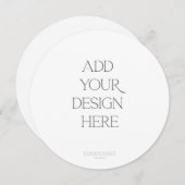 Ronde of vierkante Kaart afdrukken (Voorkant / Achterkant)