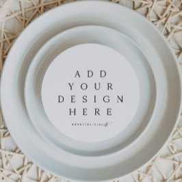 Ronde of vierkante Kaart afdrukken