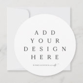 Ronde of vierkante Kaart afdrukken (Achterkant)