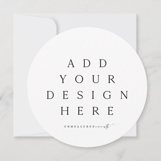 Ronde of vierkante Kaart afdrukken (Achterkant)