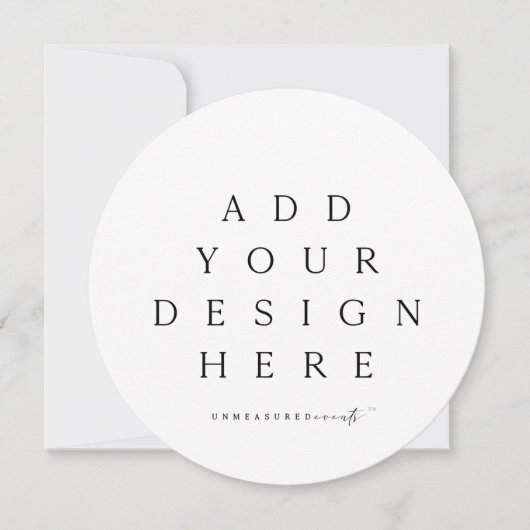 Ronde of vierkante Kaart afdrukken (Voorkant)