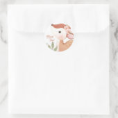 Ronde Oh Deer Dank u voor de feestelijke klever Ronde Sticker (Tas)