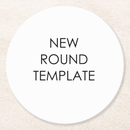 Ronde Onderzetter Sjabloon (Voorkant)