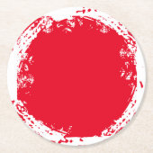 Ronde Onderzetters met rode en witte doorsnede (Voorkant)