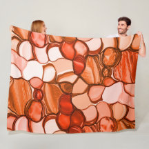 Ronde, oneven vormen zoals zaden, koraaltinten en 