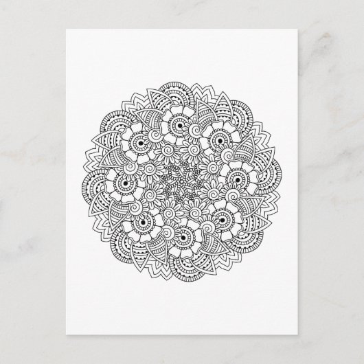 Ronde ontwerpmodule briefkaart (Voorkant)