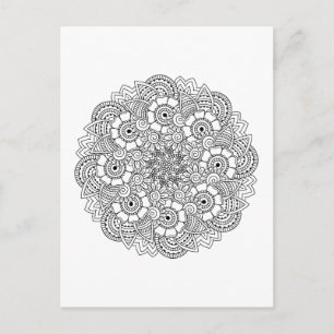 Ronde ontwerpmodule briefkaart
