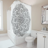 Ronde ontwerpmodule douchegordijn (In situ)