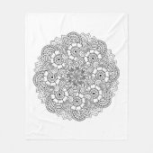 Ronde ontwerpmodule fleece deken (Voorkant)