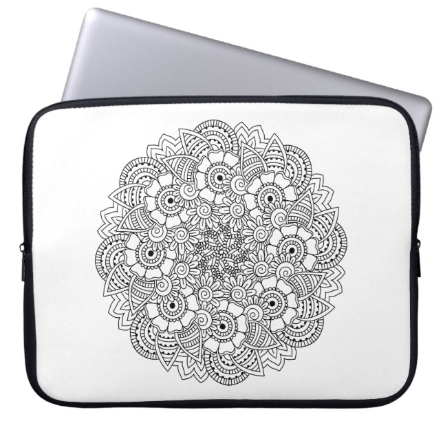 Ronde ontwerpmodule laptop sleeve (Voorkant)