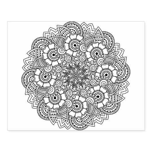 Ronde ontwerpmodule rubberstempel (Afrduk)