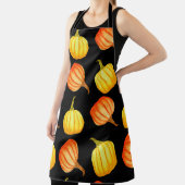Ronde Oranje en gele pompoen. Naadloze waterstof Schort (Insitu)