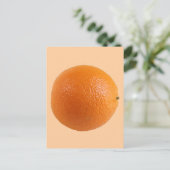 Ronde Oranje fruitfoto Briefkaart (Staand voorkant)