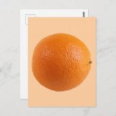 Ronde Oranje fruitfoto Briefkaart (Voorkant / Achterkant)