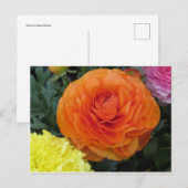 Ronde Oranje ventilator Briefkaart (Voorkant / Achterkant)