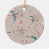 Ronde ornament met delicate bloemendesign (Voorkant)