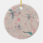 Ronde ornament met delicate bloemendesign (Achterkant)