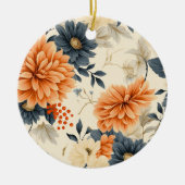 Ronde ornament met een delicate bloemmotief (Voorkant)