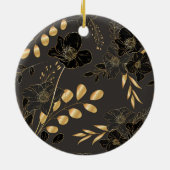 Ronde ornament met een zwarte achtergrond (Achterkant)