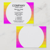 Ronde paneel - kleurovergang 01 visitekaartje (Voorkant / Achterkant)