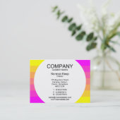 Ronde paneel - kleurovergang 01 visitekaartje (Staand voorkant)