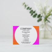 Ronde paneel - kleurovergang 02 visitekaartje (Staand voorkant)