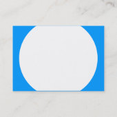 Ronde paneel - Wit met blauw 0099FF Visitekaartje (Achterkant)