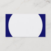 Ronde paneel - Wit met donkerblauw 00066 Visitekaartje (Achterkant)