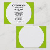 Ronde paneel - Wit met Groene 99CC00 Visitekaartje (Voorkant / Achterkant)