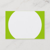 Ronde paneel - Wit met Groene 99CC00 Visitekaartje (Achterkant)