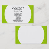 Ronde paneel - Wit met Groene 99CC00 Visitekaartje (Voorkant / Achterkant)