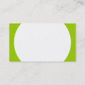 Ronde paneel - Wit met Groene 99CC00 Visitekaartje (Achterkant)