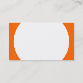 Ronde paneel - Wit met Oranje FF6600 Visitekaartje (Achterkant)