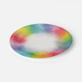 Ronde papieren Borden Moderne elegante kleurrijke Papieren Bordje (Gekanteld)