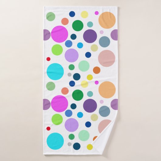 Ronde patronen badhanddoek (Badhanddoek)