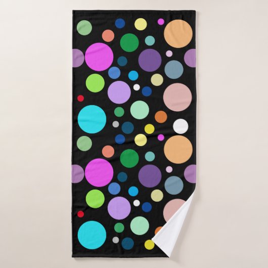 Ronde patronen badhanddoek (Badhanddoek)