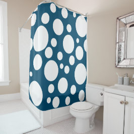 Ronde patronen douchegordijn