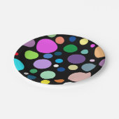 Ronde patronen papieren bordje (Gekanteld)