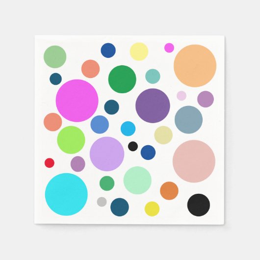 Ronde patronen servet (Voorkant)