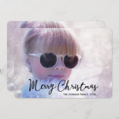 Ronde persoonlijke kerstKaarten - Aangepaste foto Feestdagenkaart (Voorkant / Achterkant)