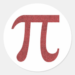 Ronde Pi-sticker Sticker