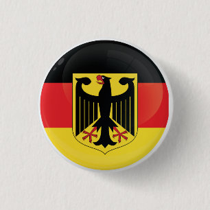 Ronde pictogramvlag Duitsland Button 3,2 Cm