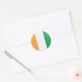 Ronde-pictogramvlag Ierland Ronde Sticker (Envelop)