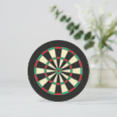 Ronde Pijlen Spel Verjaardagsfeest Uitnodiging (Staand voorkant)