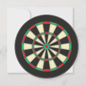 Ronde Pijlen Spel Verjaardagsfeest Uitnodiging (Voorkant)