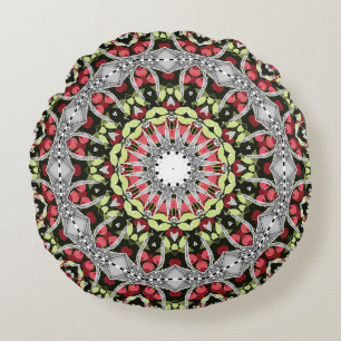 Ronde Pillow Mandala rond patroon kaleidoscoop Rond Kussen