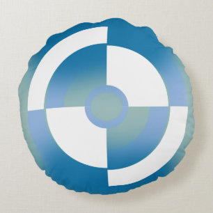 Ronde piloot met Abstract cirkelontwerp Rond Kussen