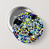 Ronde pin 3in met abstract afbeelding button 7,6 cm (Voorkant /achterkant)