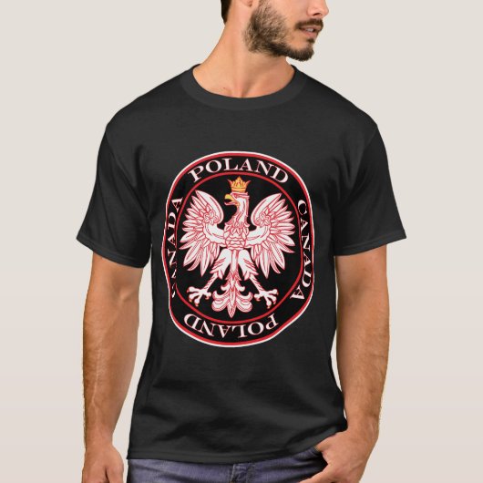 Ronde Polen: Rode adelaar T-shirt (Voorkant)