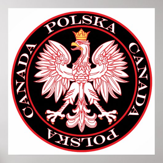 Ronde Polska Canada Red Eagle Poster (Voorkant)